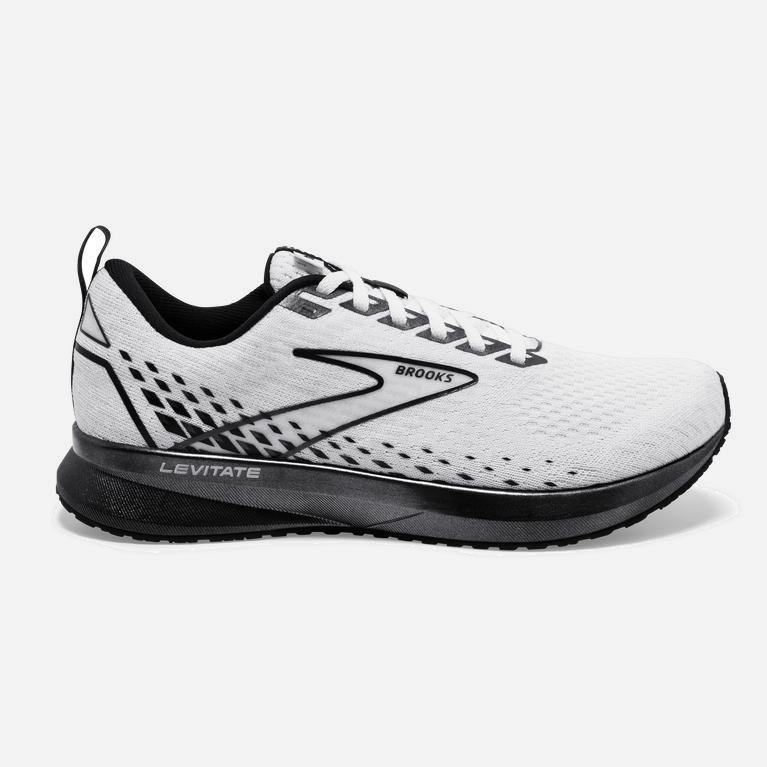 Brooks Levitate 5 Hardloopschoenen voor Dames Wit/Zwart (HJLUY-1786)